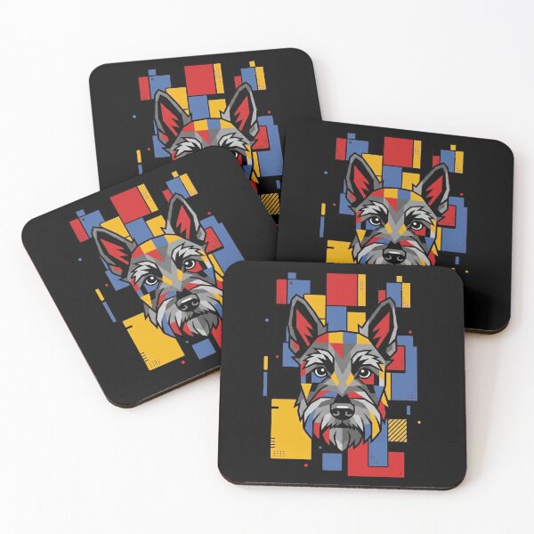 Item preview, Funny Scottish Terrier Colorful Blocks Geometric Art Mom Dad Kids designed and sold by FurryHavenPH.