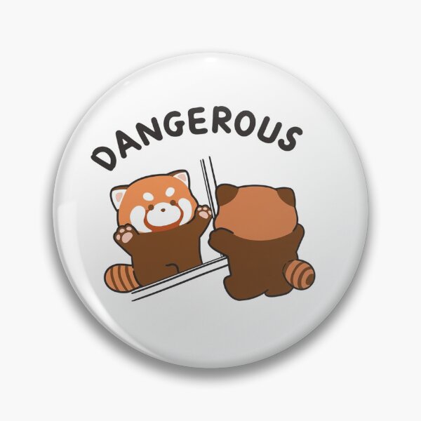 Item preview, Dangerous Red Panda Mirror Reflection Funny Cute designed and sold by JossDesign15.