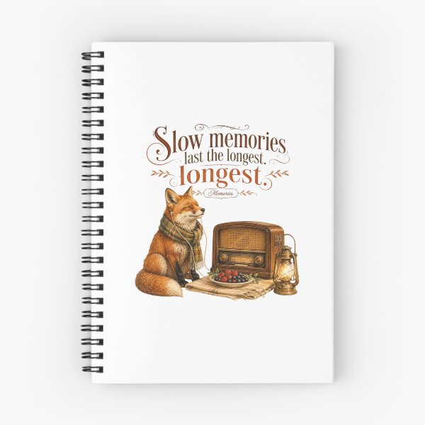 Item preview, Slow Memories Vintage Fox Radio Nostalgic 1950s Aesthetic designed and sold by AQUILAKREO.