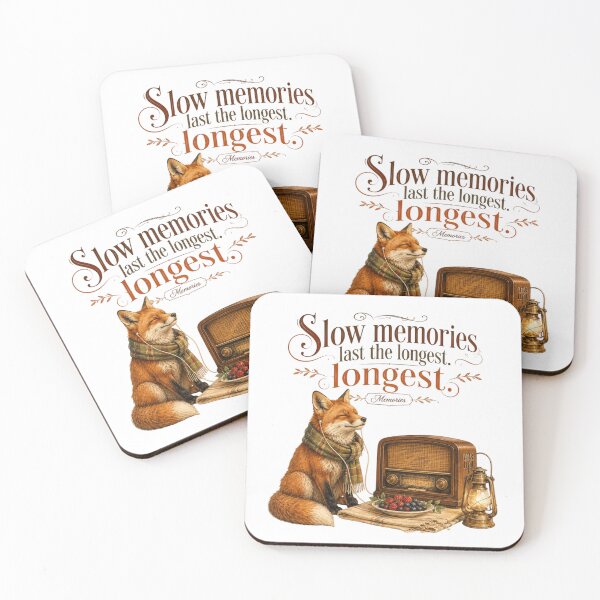 Item preview, Slow Memories Vintage Fox Radio Nostalgic 1950s Aesthetic designed and sold by AQUILAKREO.