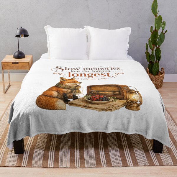Item preview, Slow Memories Vintage Fox Radio Nostalgic 1950s Aesthetic designed and sold by AQUILAKREO.