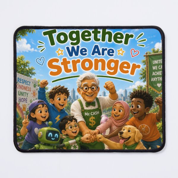 Item preview, Together We Are Stronger with Cash designed and sold by LumivaraGallery.