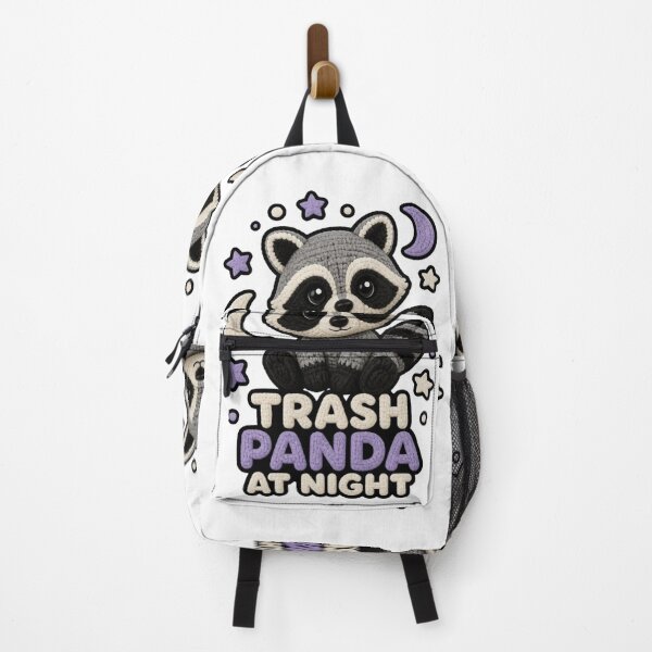 Item preview, Cute Crochet Raccoon Trash Panda At Night Funny Animal Design designed and sold by Panom Suavichien.