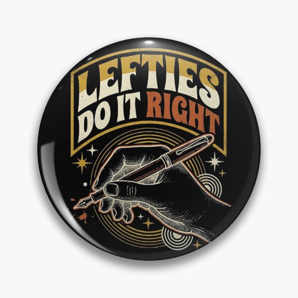 Item preview, Lefties Do It Right Retro Vintage Fountain Pen Southpaw designed and sold by TeNovaStudio.