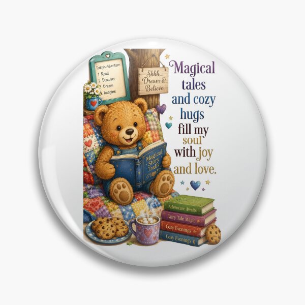 Item preview, Magical Tales And Cozy Hugs Fill My Soul Teddy Bear Reader designed and sold by Sovereign Supply Co..