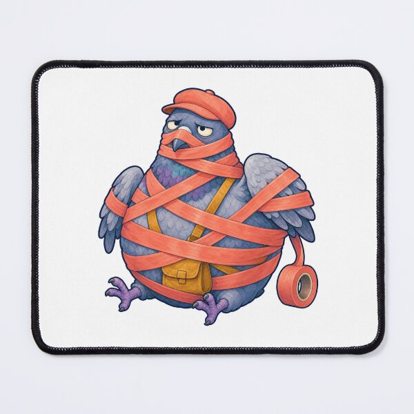 Item preview, Carrier Pigeon Wrapped in Parcel Tape designed and sold by GoverArt.