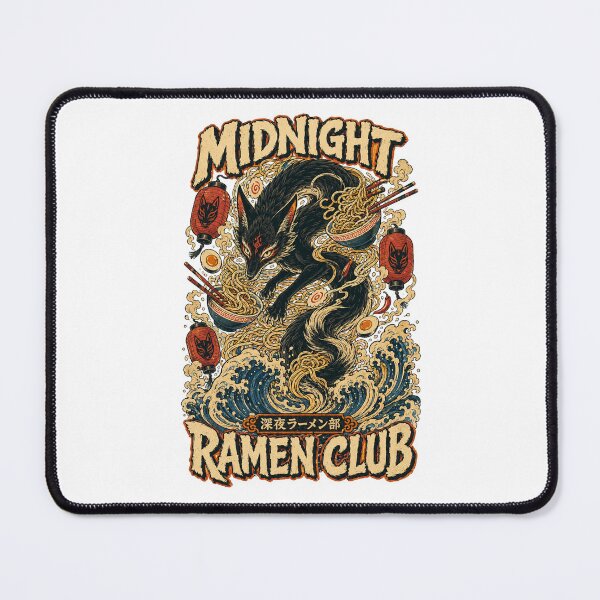 Item preview, Midnight Ramen Club Kitsune Fox designed and sold by WonderLayer.