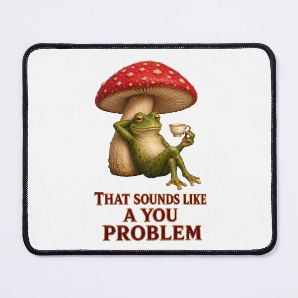 Item preview, That Sounds Like a You Problem Sarcastic Frog and Mushroom designed and sold by RoPrincess.