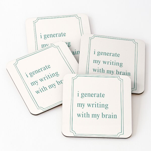 Item preview, i generate my writing with my brain designed and sold by AothenMagazine.