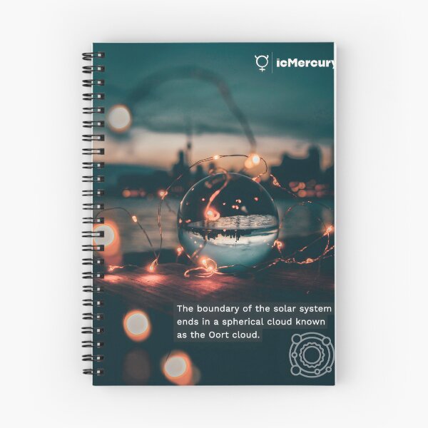 Item preview, The Oort Cloud Surrounds Our Solar System | Space Fact Art designed and sold by icMercury.
