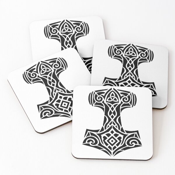Item preview, Mjölnir — Norse Thor's Hammer with Celtic Knotwork designed and sold by SivaroStudio.