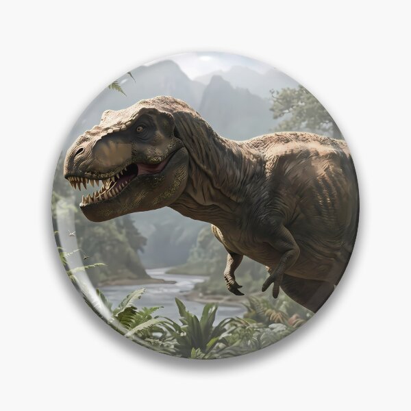 Item preview, F Epic Prehistoric Dinosaur World Jurassic Landscape Art designed and sold by ART ATTACK ZONE.