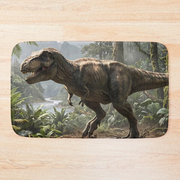 Item preview, F Epic Prehistoric Dinosaur World Jurassic Landscape Art designed and sold by ART ATTACK ZONE.