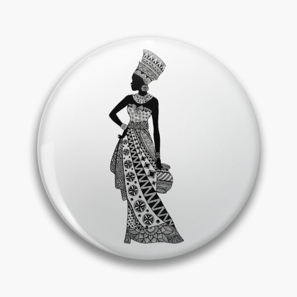 Item preview, Queen Zureya – Keeper of Abundance | African Tribal Silhouette Art designed and sold by House of Ada Zuri .
