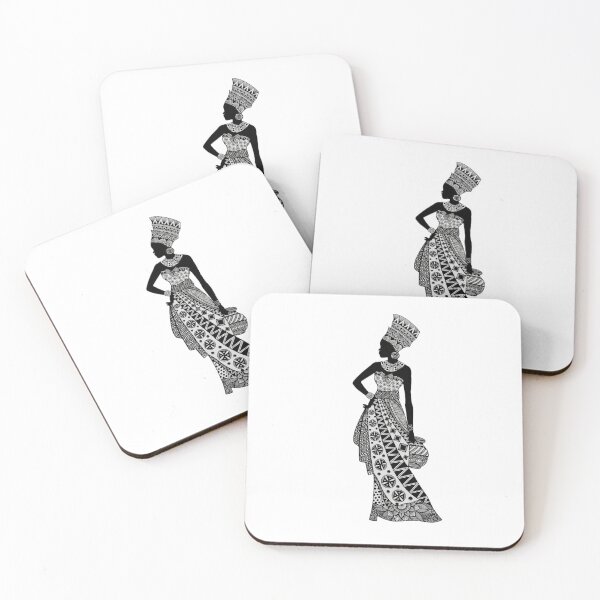 Item preview, Queen Zureya – Keeper of Abundance | African Tribal Silhouette Art designed and sold by House of Ada Zuri .