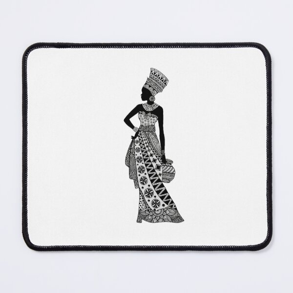Item preview, Queen Zureya – Keeper of Abundance | African Tribal Silhouette Art designed and sold by House of Ada Zuri .