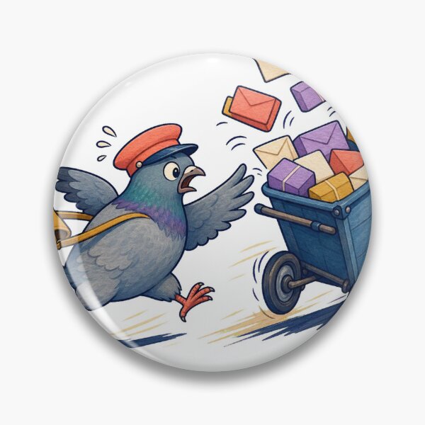 Item preview, Carrier Pigeon Runaway Mail Cart designed and sold by GoverArt.