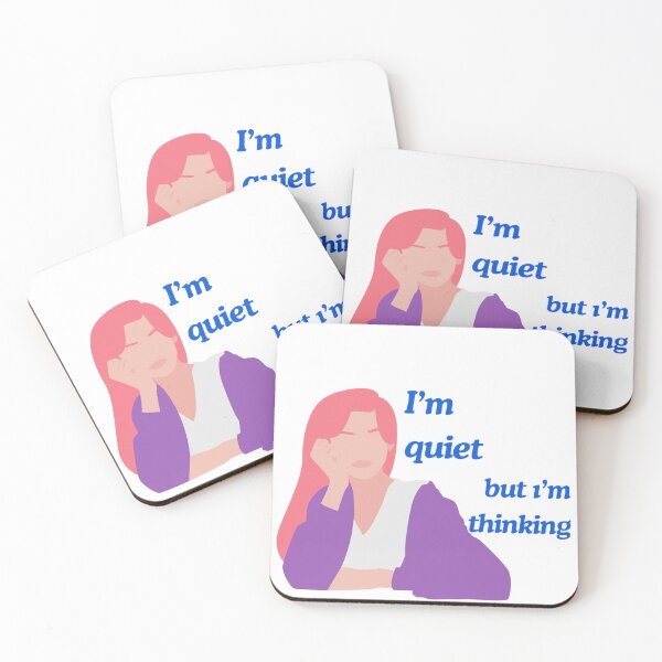 Item preview, I’m Quiet But I’m Thinking Girl Art  designed and sold by busesplace.