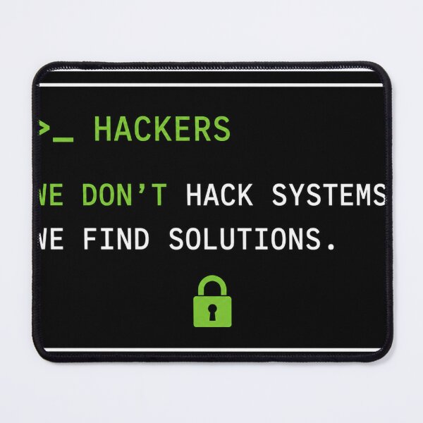 Item preview, Hackers: We Don't Hack Systems, We Find Solutions designed and sold by Kushwaha18.
