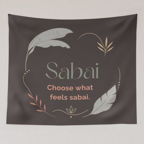 Item preview, Sabai | A Beautiful Thai Word for Peaceful Living | Soft Thailand™ designed and sold by CosmicQuietStudio.