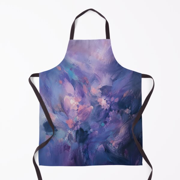 Item preview, Purple Blue Abstract Flowers – Lavender Botanical Dreamscape designed and sold by GutyzDesignsES.
