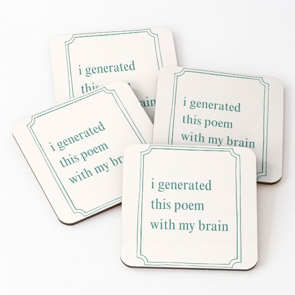 Item preview, i generated this poem with my brain designed and sold by AothenMagazine.