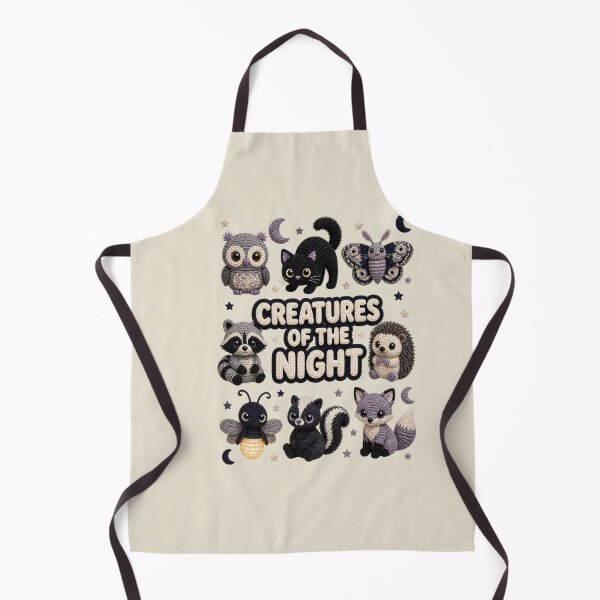 Item preview, Creatures Of The Night Cute Crochet Nocturnal Animals Collection designed and sold by Panom Suavichien.