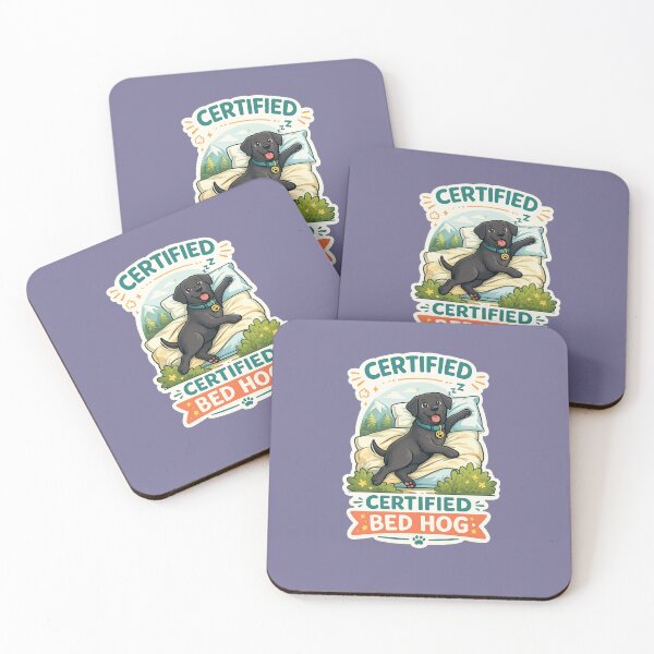 Item preview, Certified Bed Hog | Funny Black Labrador Dog Lover Gift designed and sold by Goodthingstree.