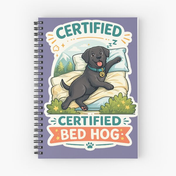 Item preview, Certified Bed Hog | Funny Black Labrador Dog Lover Gift designed and sold by Goodthingstree.