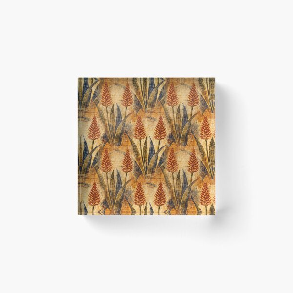 Item preview, Desert Bloom – Ochre Botanical Pattern designed and sold by TrueWoven Wild.