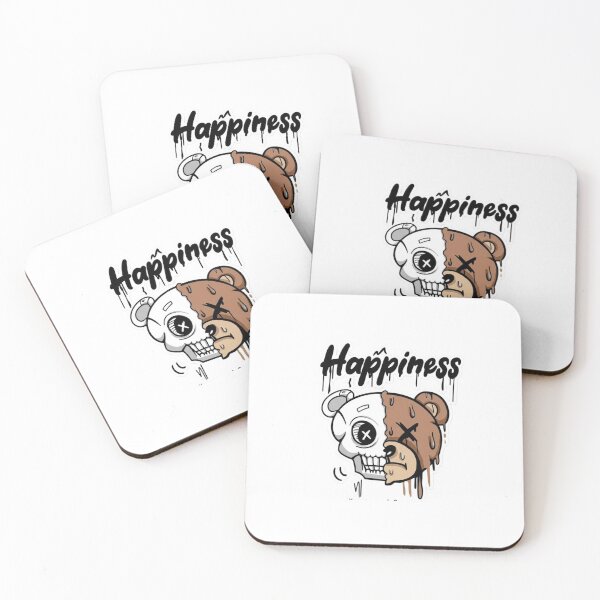 Item preview, Happiness Skull Bear Graffiti Sticker designed and sold by Wild Route Designs.