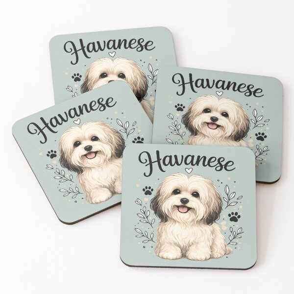 Item preview, Cute Havanese Puppy – Fluffy Dog Lover Design designed and sold by blankTeeShirt.