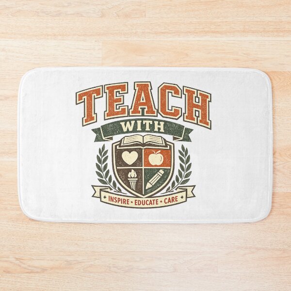 Item preview, Teach With Heart Retro Varsity Teacher Athletic Style designed and sold by teemix.