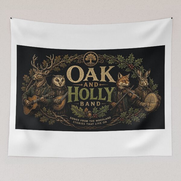 Item preview, Oak and Holly Woodland Musicians designed and sold by OakandHollyBand.