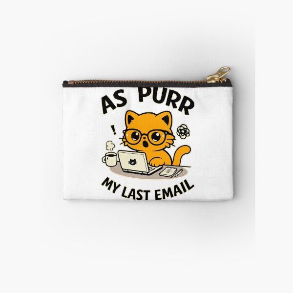 Item preview, As Purr My Last Email Cat Office Humor designed and sold by Traveldrawings.