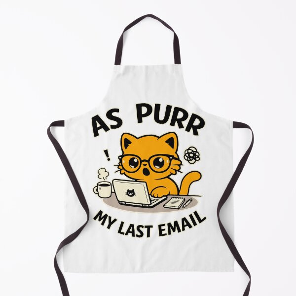 Item preview, As Purr My Last Email Cat Office Humor designed and sold by Traveldrawings.