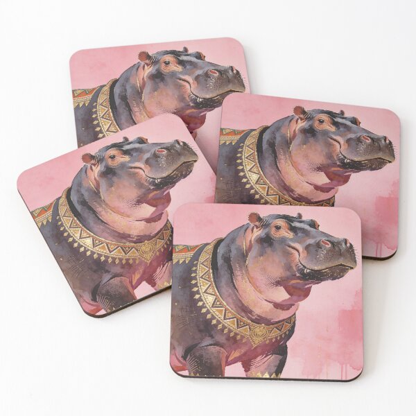 Item preview, "African Pop Art: Hippo" designed and sold by  BoomPoster.