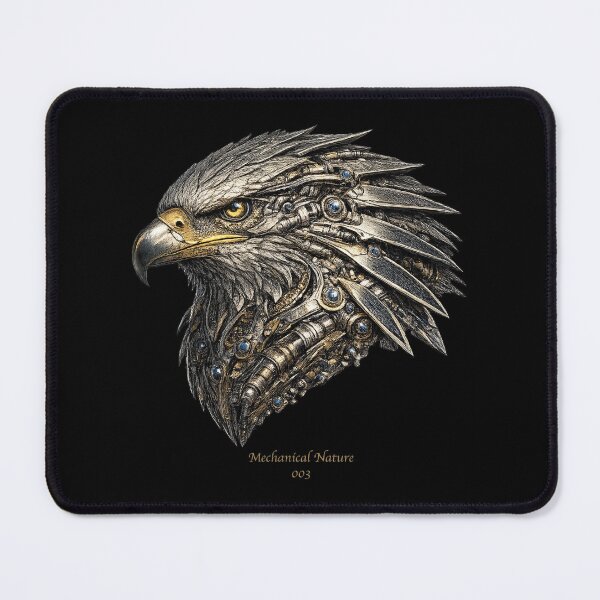 Item preview, Mechanical Nature 003 – Cybernetic Bald Eagle | Futuristic Mechanical Eagle | Premium Sci-Fi Wildlife Art designed and sold by getpressedshirt.