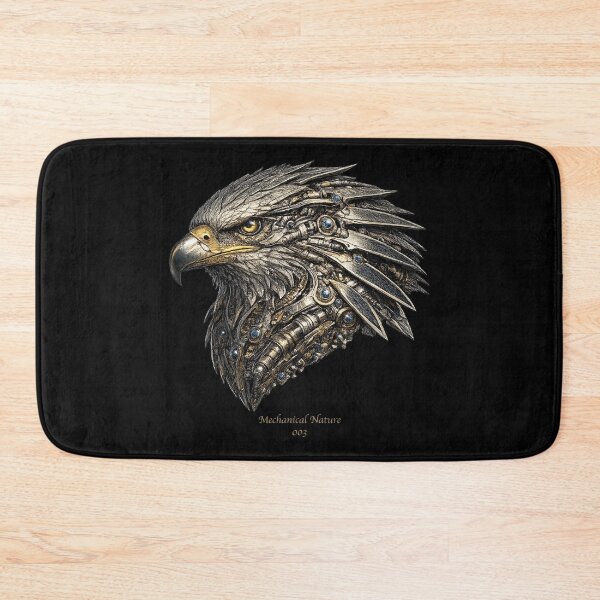 Item preview, Mechanical Nature 003 – Cybernetic Bald Eagle | Futuristic Mechanical Eagle | Premium Sci-Fi Wildlife Art designed and sold by getpressedshirt.