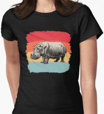 Hippo Women's Fitted T-Shirt