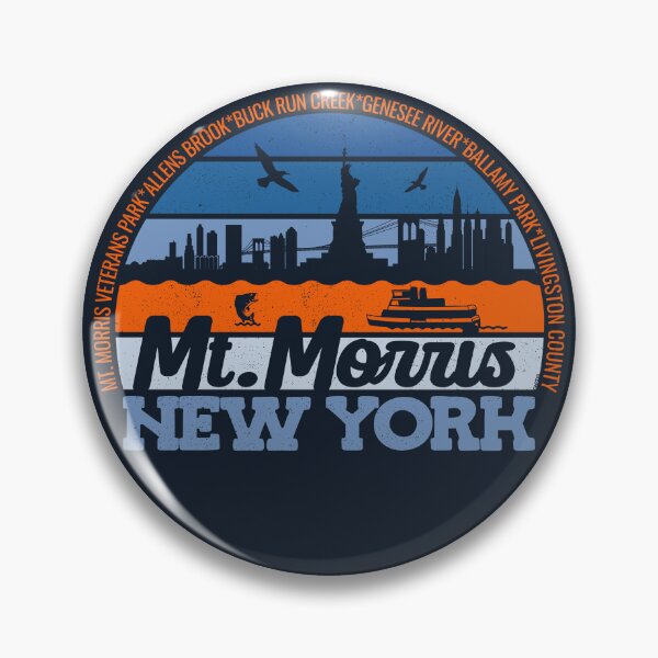Item preview, Mt. Morris New York Sunset Retro Vintage Local Pride Logo designed and sold by CRHPOD20.