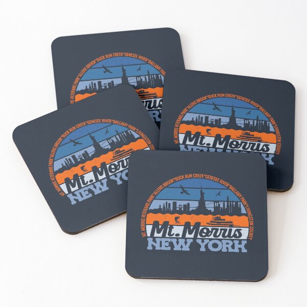Item preview, Mt. Morris New York Sunset Retro Vintage Local Pride Logo designed and sold by CRHPOD20.