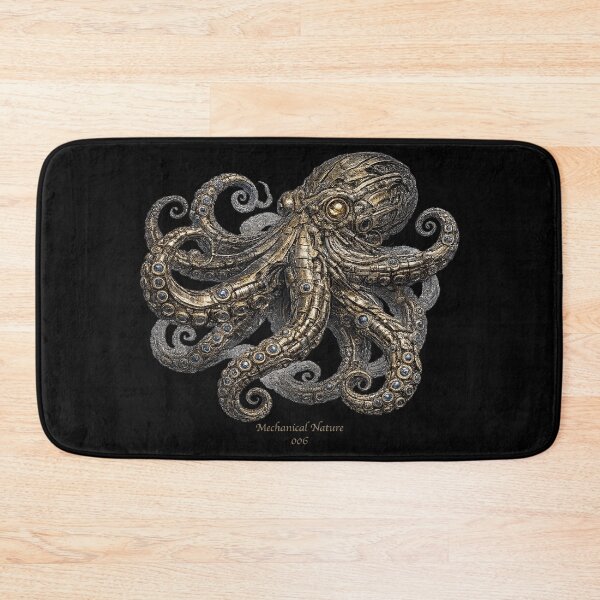 Item preview, Mechanical Nature 006 – Cybernetic Octopus | Biomechanical Octopus | Futuristic Mechanical Ocean Art designed and sold by getpressedshirt.