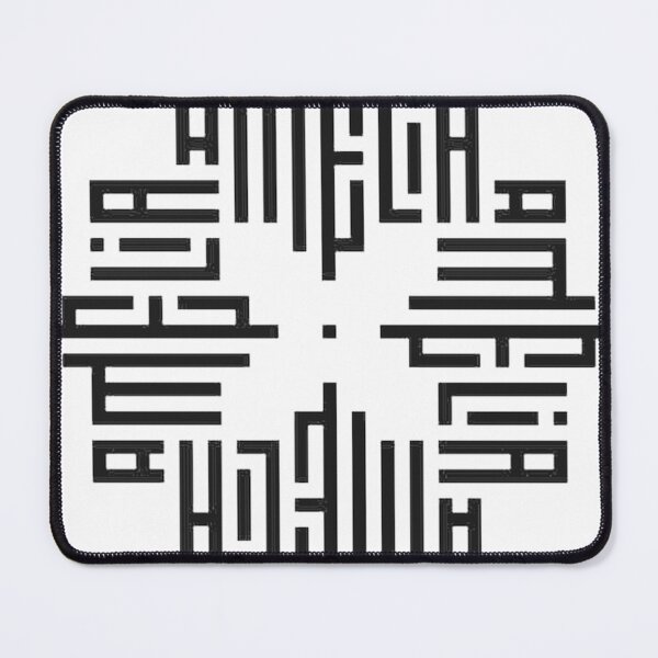 Item preview, Amelia Black Modern Geometric Kufi Calligraphy Fro designed and sold by JeffTheChicken.