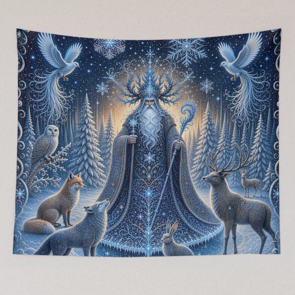 Item preview, Morozko's Winter Enchantment: A Mythical Frost Realm designed and sold by FriskyLemur.