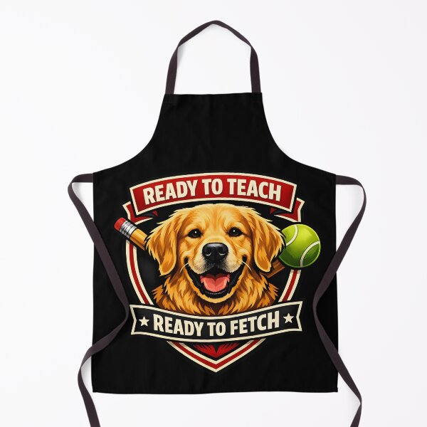 Item preview, Ready to Teach Ready to Fetch Golden Retriever Teacher Design designed and sold by Sahil Randhawa.
