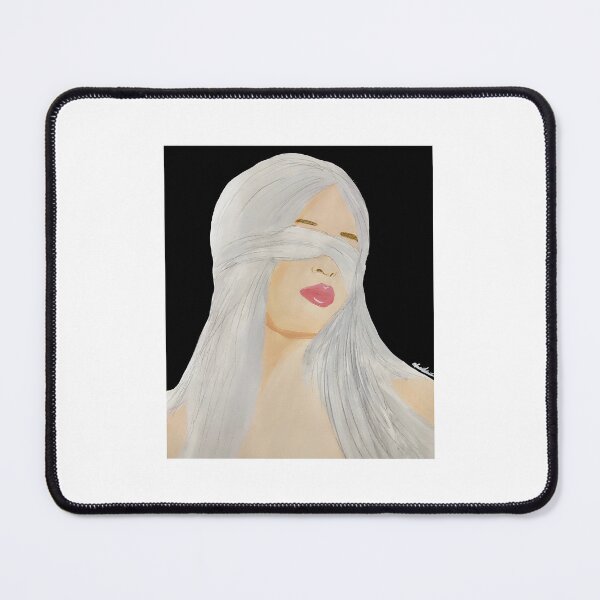 Item preview, Blindfolded White Hair Fantasy Portrait designed and sold by Portrait Haven.
