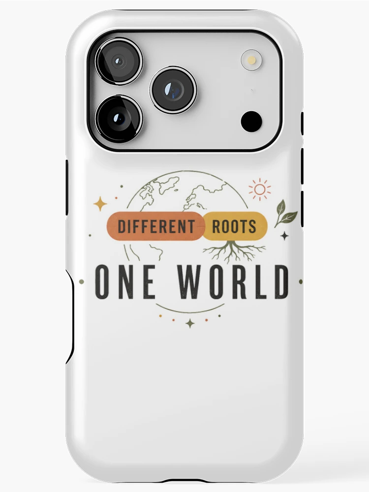 Thumbnail 1 of 4, iPhone Case, Different Roots One World Unity Design designed and sold by SurrealSproutz.