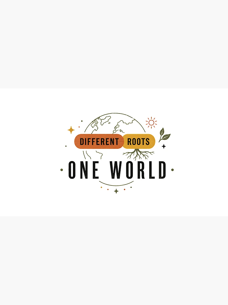 Thumbnail 3 of 3, Cap, Different Roots One World Unity Design designed and sold by SurrealSproutz.
