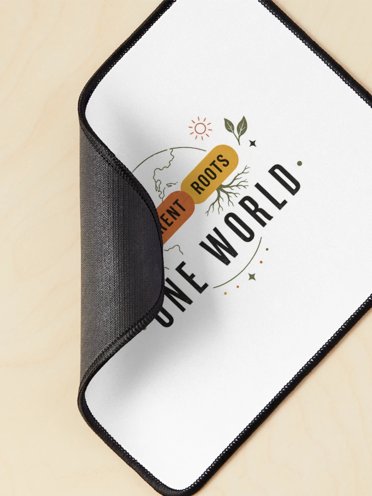 Thumbnail 2 of 5, Mouse Pad, Different Roots One World Unity Design designed and sold by SurrealSproutz.